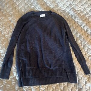 Old Navy Navy Blue Crewneck Knit Sweater Size Medium  Oversized Fall